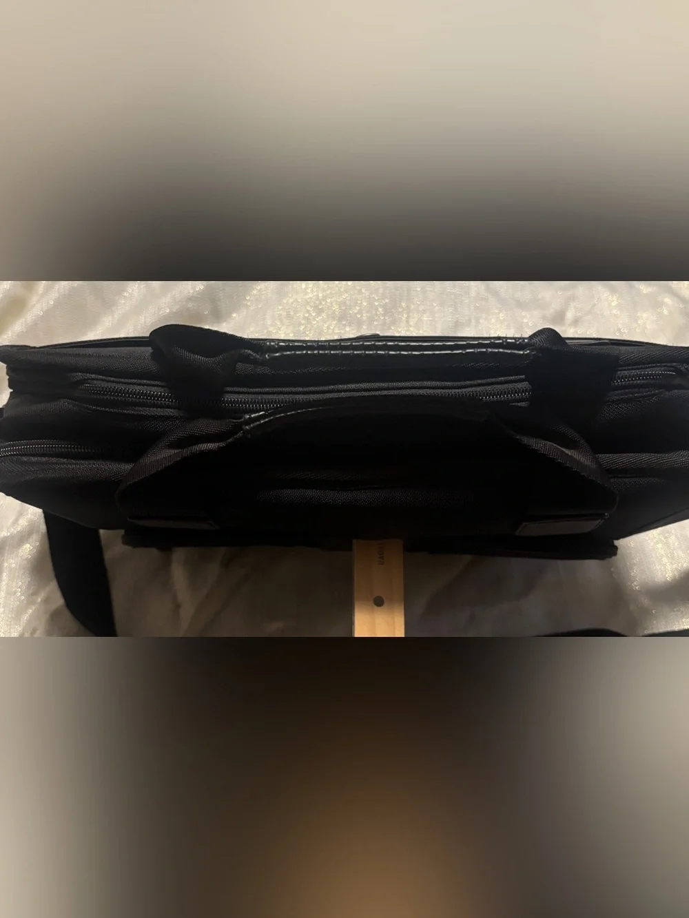 Samsonite 1990 Black and Gray 15” Laptop Briefcase Shoulder Bag